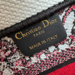 Christian Dior Small Dior Book Tote Red